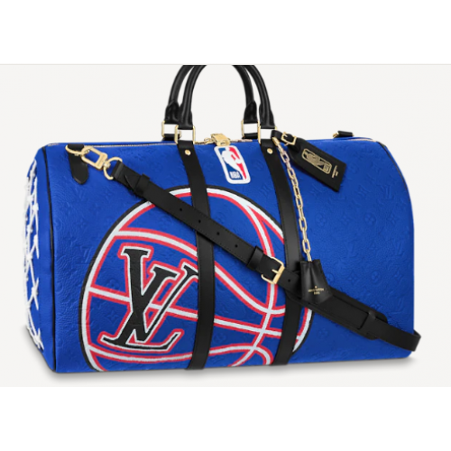 Louis Vuitton KEEPALL BANDOULIERE 55 M21105 blu