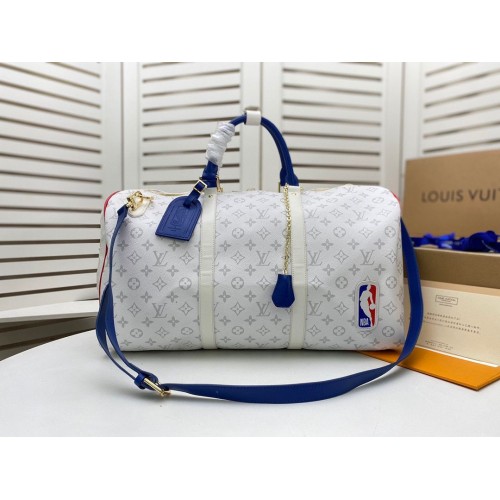 Louis Vuitton KEEPALL BANDOULIERE M41416 M41414 Bianco