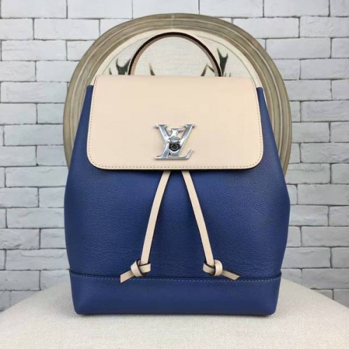 Louis Vuitton ZAINO LOCKME 41817 Blu e bianco sporco