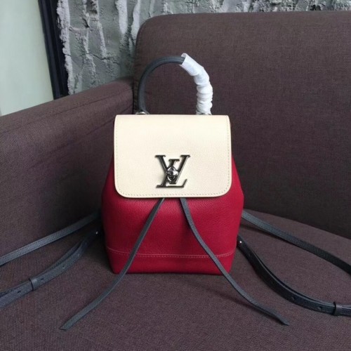 Louis Vuitton ZAINO LOCKME M52733 Lie De Vin Etain Creme