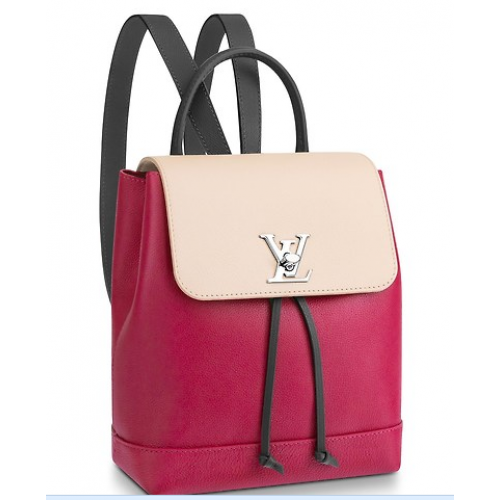 Louis Vuitton ZAINO LOCKME M52734 Lie De Vin Etain Creme
