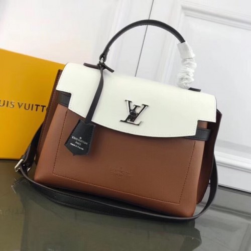 Louis Vuitton LOCKME EVER M51395 marrone e bianco