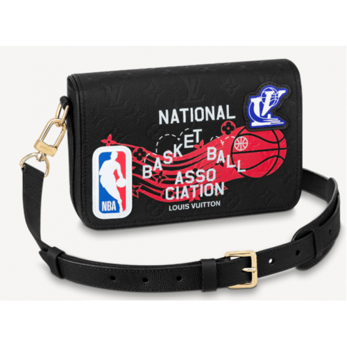 Louis Vuitton Louis VuittonXNBA STUDIO MESSENGER M58498 nero