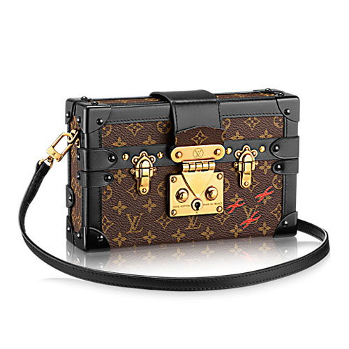 Borsa Louis Vuitton M40273 Petite Malle in tela con monogramma