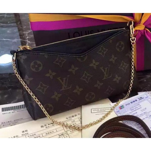 Louis Vuitton M41638 Pochette PALLAS in tela monogramma nera