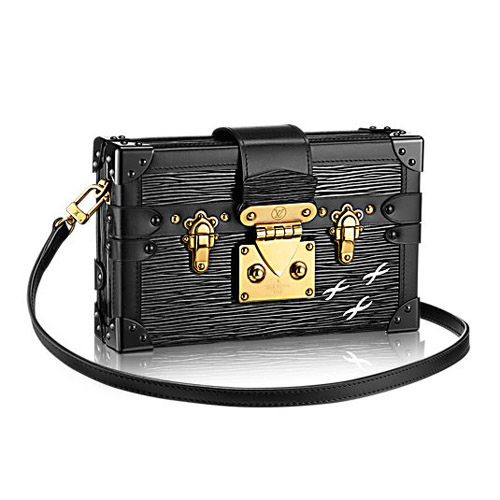 Louis Vuitton M5001N Petite Malle Borsa in pelle Epi nera