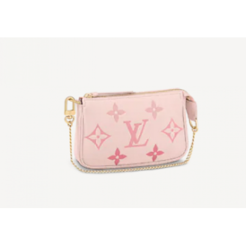 Louis Vuitton MINI POCHETTE ACCESSORI M80501 Bouton de Rose Rosa