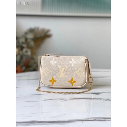 Louis Vuitton MINI POCHETTE ACCESSORI M80501 Crema Zafferano