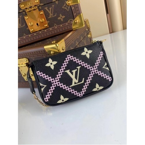 Louis Vuitton MINI POCHETTE ACCESSORI M81140 nero