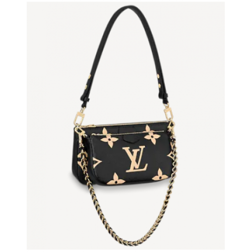 Louis Vuitton ACCESSORI MULTI POCHETTE M45777 Nero&Panna
