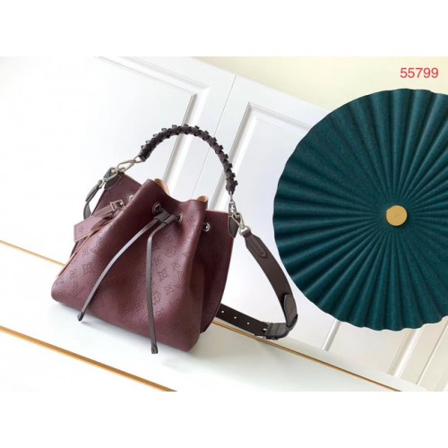 Louis Vuitton MURIA Mahina pelle di vitello traforata M55800 Borgogna
