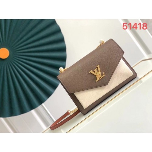 BORSA A CATENA MYLOCKME Louis Vuitton M51418 Marrone caramello