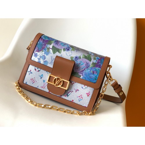 Louis Vuitton Media DAUPHINE 21266 Marrone&Fiore