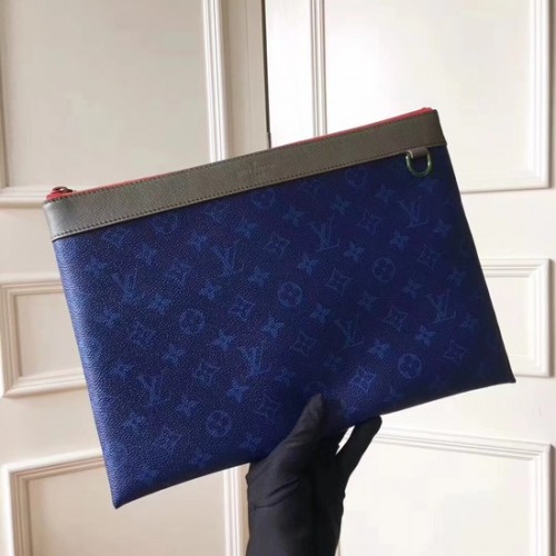 Pochette Louis Vuitton in tela monogramma POCHETTE APOLLO 61692 blu