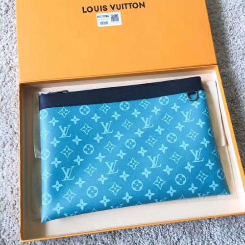 Pochette Louis Vuitton in tela monogramma POCHETTE APOLLO 61692 celeste