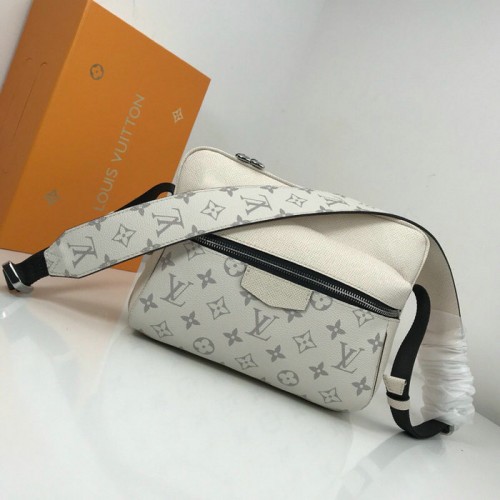 Borsa a tracolla in tela monogramma Louis Vuitton PM bianco M43845