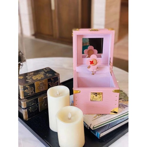 Louis Vuitton Monogram Canvas Music Jewelry Box M7896 Rosa