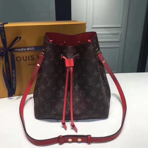 Tela monogramma Louis Vuitton NEONOE M44022 Rosso