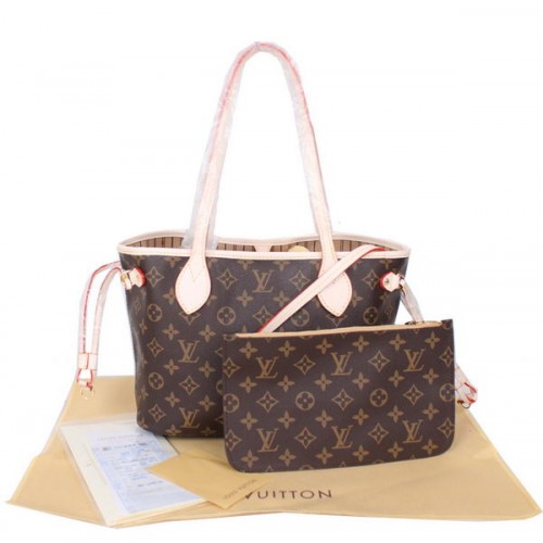 Tela monogramma Louis Vuitton Neverfull PM M41000 Beige