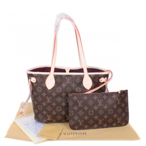 Tela Louis Vuitton Monogram Neverfull PM M41001 Fucsia