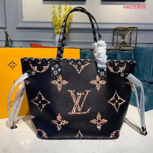 Louis Vuitton Monogram Tela Originale Pelle NEVERFULL MM M44567 Nero