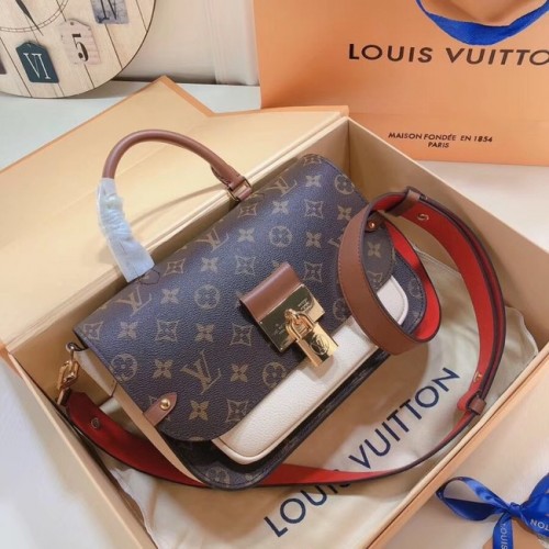 Louis Vuitton Monogram Tela Originale Pelle VAUGIRARD M44354 crema