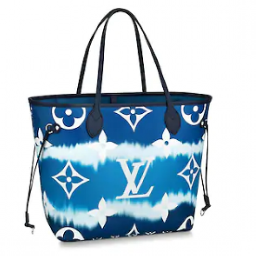 Tela Monogram Louis Vuitton Originale NEVERFULL M45128 blu