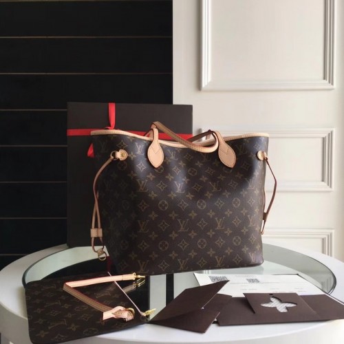 Tela Monogram Louis Vuitton Originale NEVERFULL MM M40997 gialla