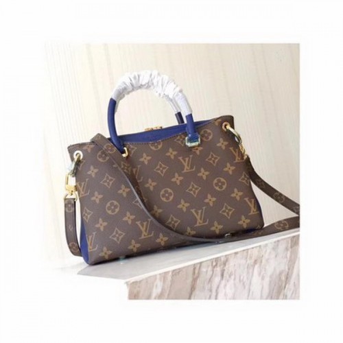 Tela monogramma Louis Vuitton PALLAS BB M44034 Blu