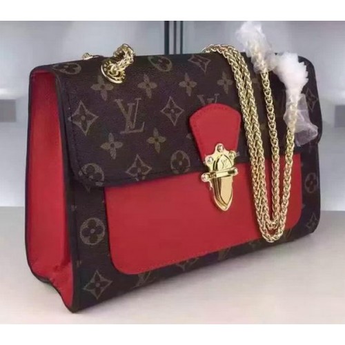 Borsa PALLAS CHAIN in tela Monogram Louis Vuitton M41731 Rossa