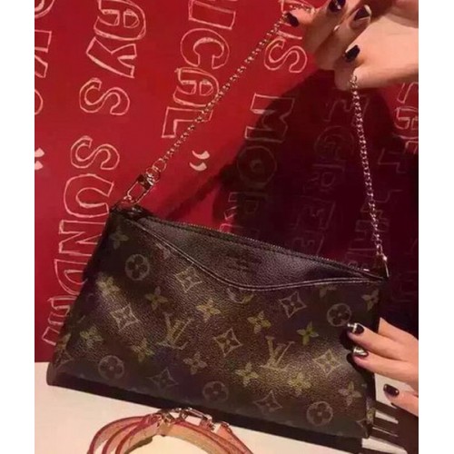 Louis Vuitton Monogram Canvas POCHETTE PALLAS M41638 Nero