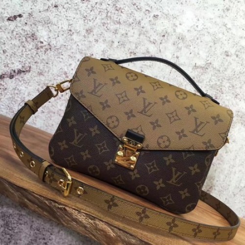 Louis Vuitton Monogram Tela POCHETTE METIS M41465 Marrone
