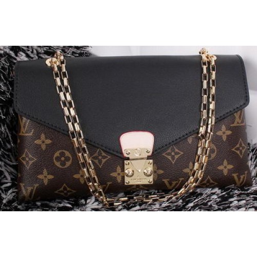 Borsa Louis Vuitton Monogram Canvas Pallas Chain Aurore M41200 nera