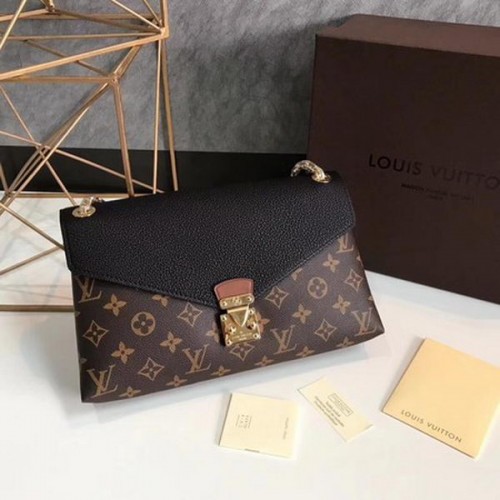 Louis Vuitton Monogram Canvas Pallas Chain Cerise M41201 Nero