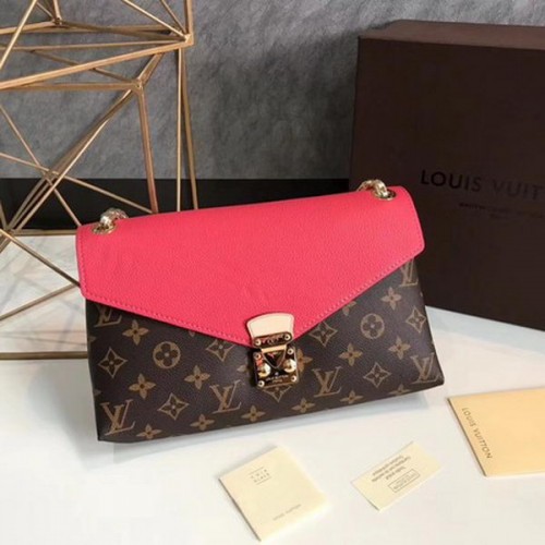 Louis Vuitton Monogram Canvas Pallas Chain Cerise M41201 Rosso chiaro
