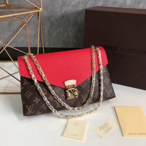 Louis Vuitton Monogram Canvas Pallas Chain Cerise M41201 Rosso