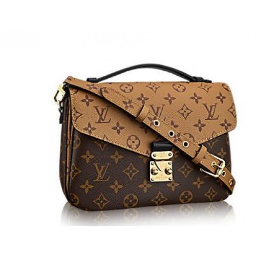 Louis Vuitton Monogram Canvas Pochette Metis Borsa 40780 Cammello