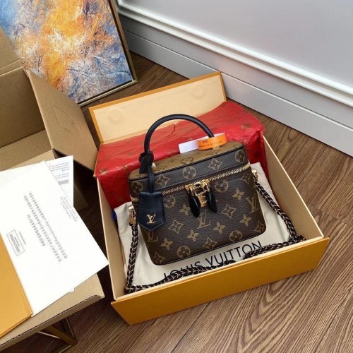 Borsa cosmetica Louis Vuitton Monogram Canvas Reverse Nice M45165 nera