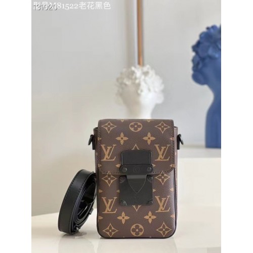 PORTAFOGLIO DA INDOSSARE VERTICALE S-LOCK IN tela Monogram Louis Vuitton M81524 Nero