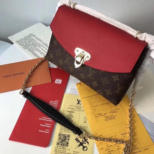 Tela monogramma Louis Vuitton SAINT PLACIDE M43715 Rosso