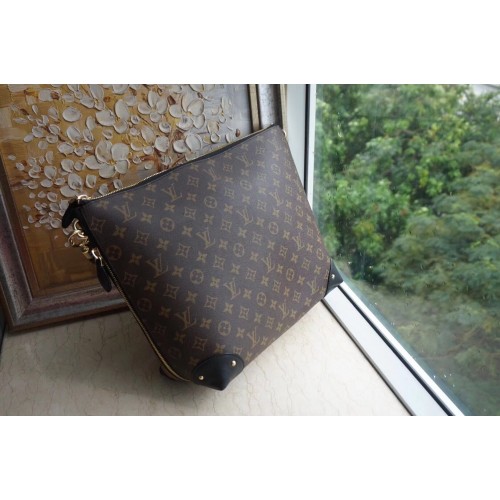 Triangolo in tela monogramma Louis Vuitton Softy M41130 nero