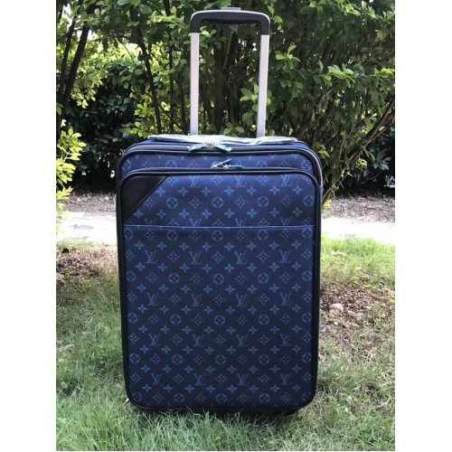 Ruota universale Louis Vuitton Monogram Canvas Pegase 50 N41386 Blu