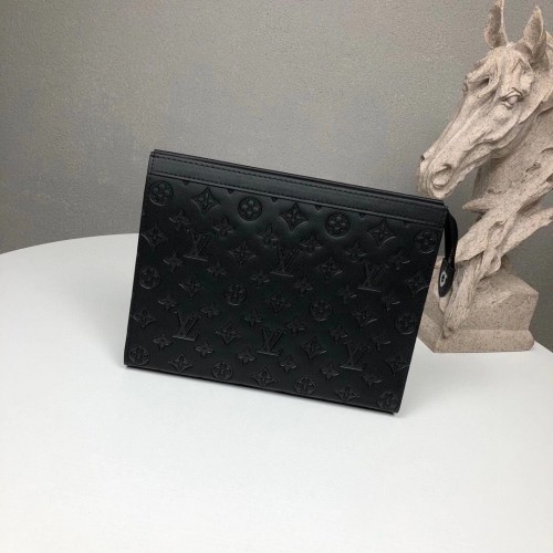 Louis Vuitton Monogram Eclipse POCHETTE VOYAGE MM M61692 Nero