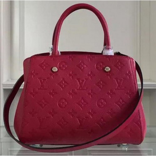 Borsa Louis Vuitton Monogram Empreinte MONTAIGNE BB M50665 Rossa