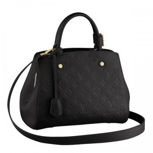 Louis Vuitton Monogramma Empreinte Montaigne BB M41053 Nero