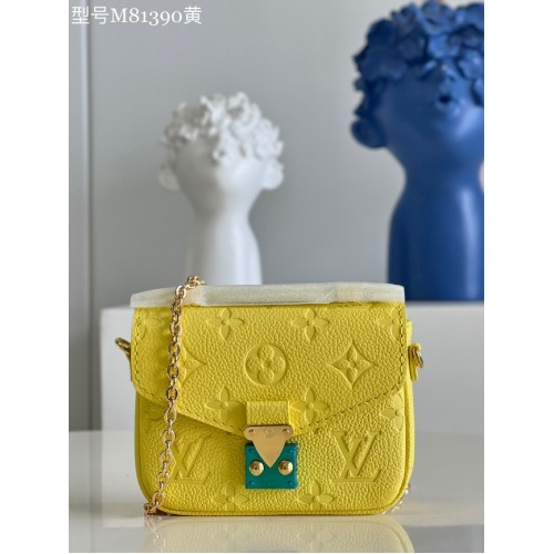 Louis Vuitton Monogram Empreinte POCHETTE METIS BB M81390 giallo