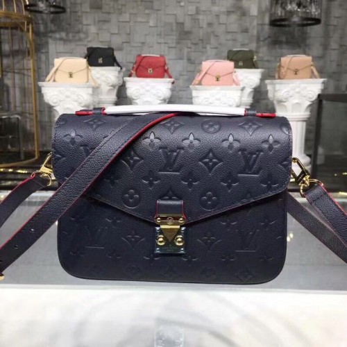 Louis Vuitton Monogram Empreinte POCHETTE METIS M44071 Blu Navy