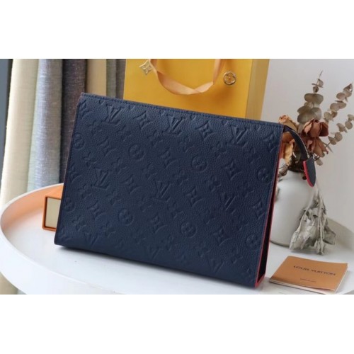 Louis Vuitton Monogram Empreinte POCHETTE VOYAGE MM M41058 Blu navy