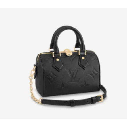 Louis Vuitton Monogram Empreinte SPEEDY BANDOULIERE 20 M58953 nero