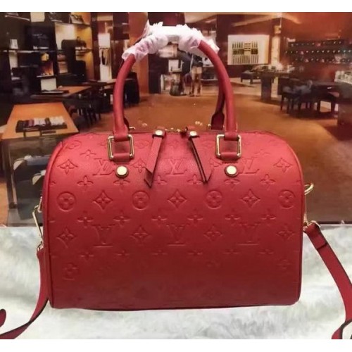 Borsa Louis Vuitton Monogram Empreinte Speedy 30 M40762 Rossa